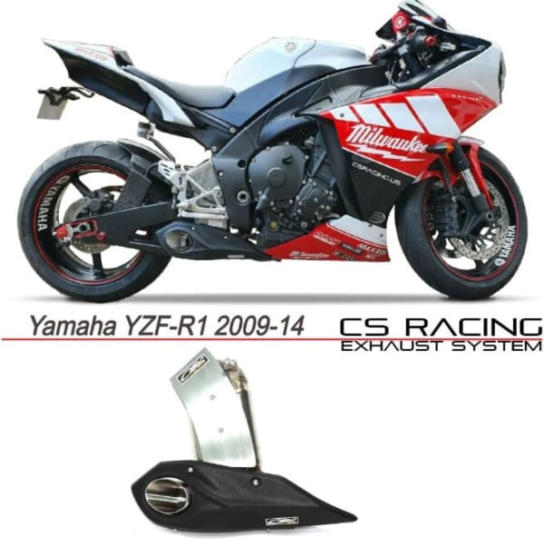 CSRacing製YZF-R1(09-14)用サイド出しマフラー！｜AxxL