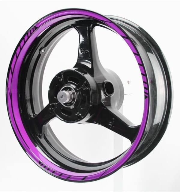 バイクホイールにステッカーを貼っておしゃれにかっこよくしま