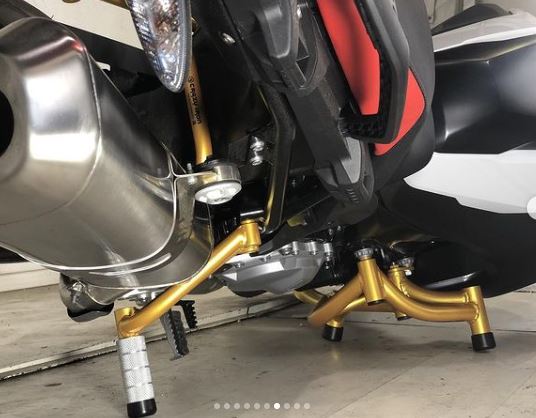 BMW F750GS F850GS チタンエキゾーストセンターパイプ - パーツ