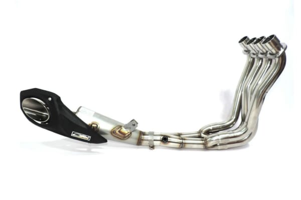 GSX-S750 CS Racing アンダーマウントフルエキゾーストマフラー GSX750にMOTOGPのようなサイド出しマフラーでかっこよく！｜AxxL