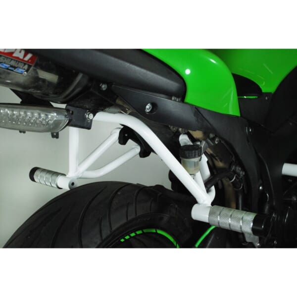 ZX-6R(07-08)用倒れてもマフラーなどに傷がつかないリアガード｜AxxL