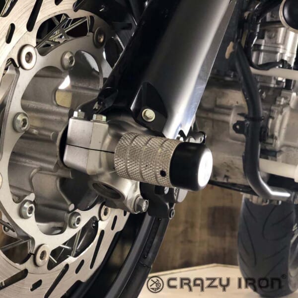 CRAZY IRON スタント用 フロントアクスルスライダー WR250 (08-17)