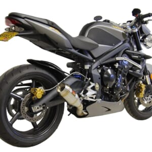 トライアンフ　ストリートトリプル　マフラー ストリートトリプル765用 迫力あるサイド出しマフラー！｜AxxL