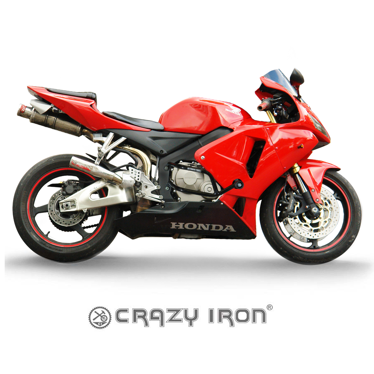 CBR600RR (03-06) 車両をしっかり保護できるエンジンガード｜AxxL