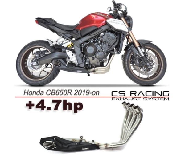 CB650RにMOTOGPのようなサイド出しマフラーでかっこよく！｜AxxL