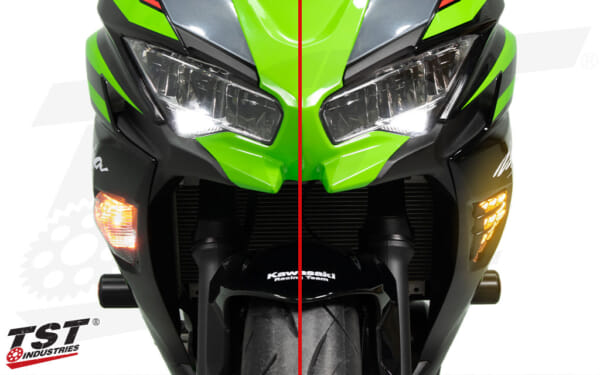 【新品】ZX6R ZX4R ZX25R JPA フロントウインカー ブルー