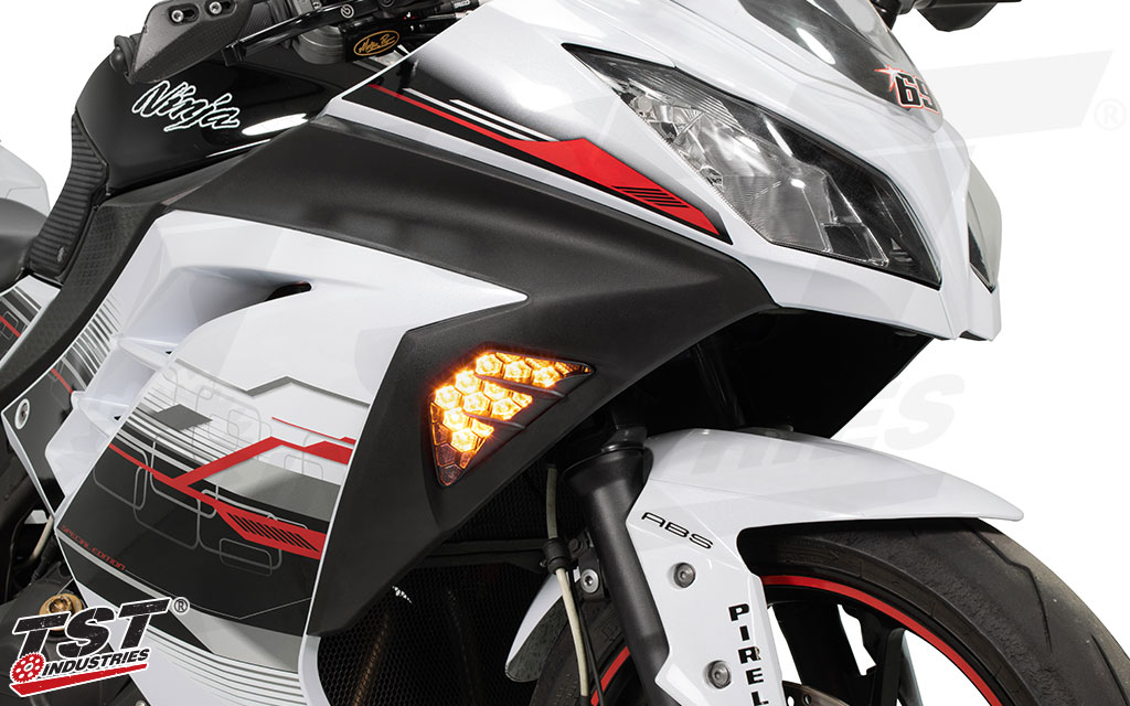 Ninja250(2013〜2016)用LEDフロントウィンカー！