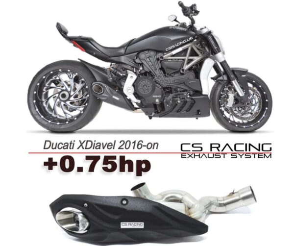 DUCATI DIAVEL ZARD スリップオン マフラー Rivalley ZARD DIAVEL マフラー本体 BLACK ステンレススチール