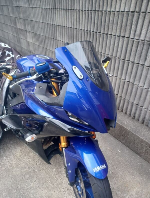 アッパーカウルカバー　R6フェイスへカスタム　YZF-R25/R3