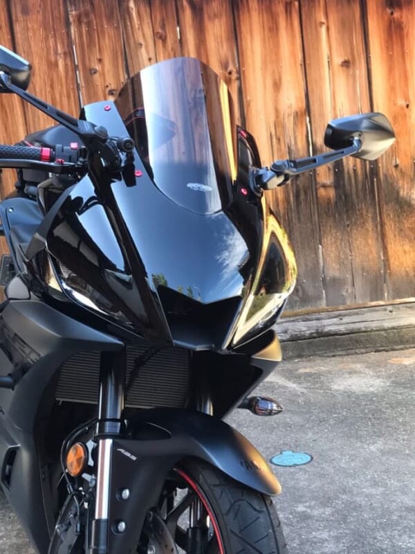 アッパーカウルカバー　R6フェイスへカスタム　YZF-R25/R3