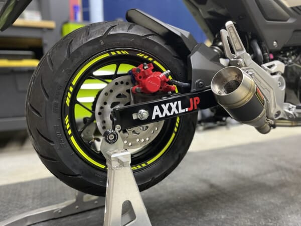 ひろ☆オーダー塗装　ブラックXグリーンリム　12インチ☆ AXXLオリジナル 12インチ カスタムリムステッカー ｜AxxL