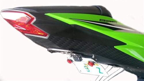 ZX6R (09-24) にウインカー内蔵ナンバーインフェンダーレス｜AxxL