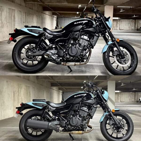 エリミネーター400にスタイリッシュなサイド出しマフラーでかっこよく