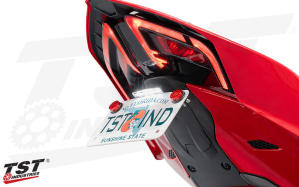 ナンバーの角度を自在に PANIGALE V2/V4 フェンダーレスキット｜AxxL